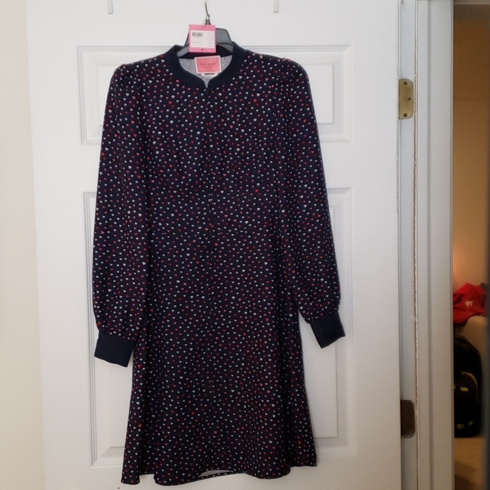 Kate Spade mainline lips crepe dress